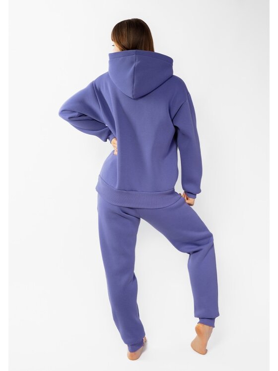 DKaren Sport DKaren Sport Komplet bluza i spodnie materiałowe Randi Fioletowy Classic Fit