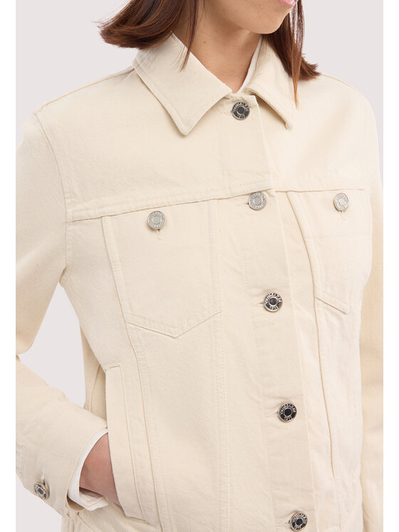 Trussardi Trussardi Płaszcz zimowy R4006100013N0DE Kremowy Regular Fit