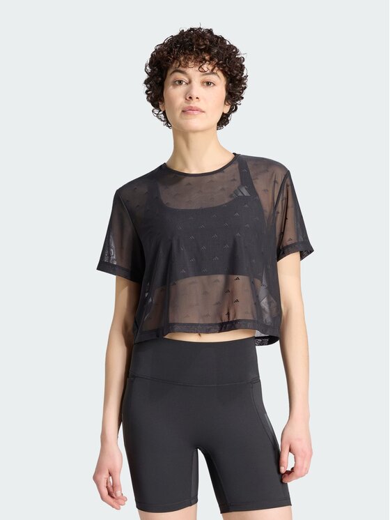 adidas adidas Koszulka techniczna 165449 Czarny Loose Fit