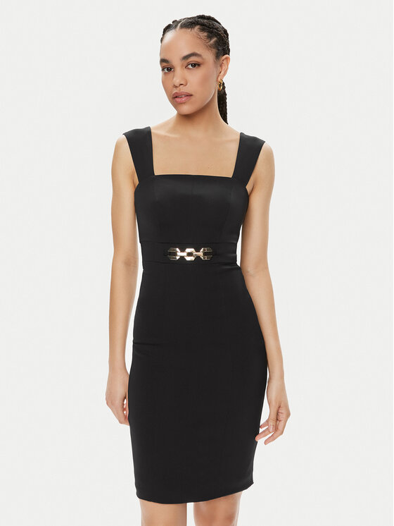 Marciano Guess Koktejlové šaty Norah 4GGK44 7074A Čierna Slim Fit
