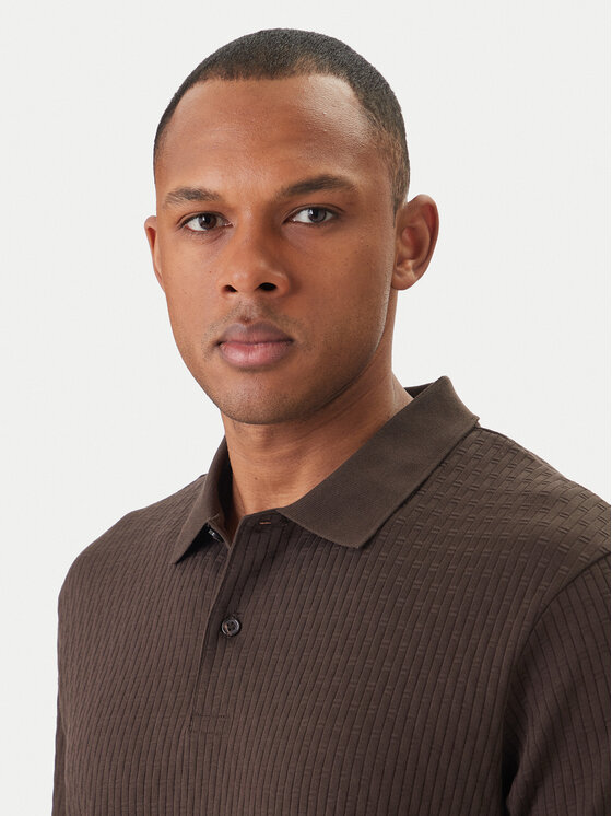 JOOP! JOOP! Polo Jorge 30101934 Brązowy Slim Fit