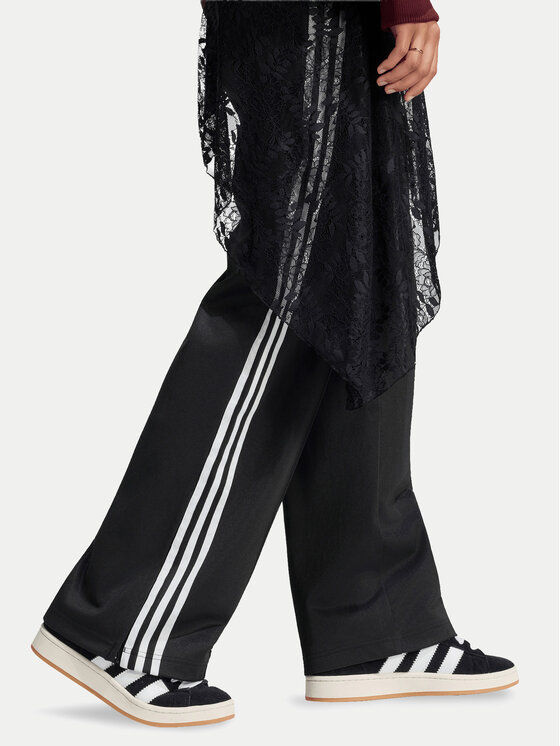 adidas adidas Spodnie dresowe 2In1 Firebird Loose Track Trousers With Lace Skirt LG4271 Czarny Relaxed Fit