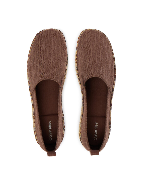 Calvin Klein Calvin Klein Espadrilky Oblique Espadrille Aop HW0HW02933 Hnedá