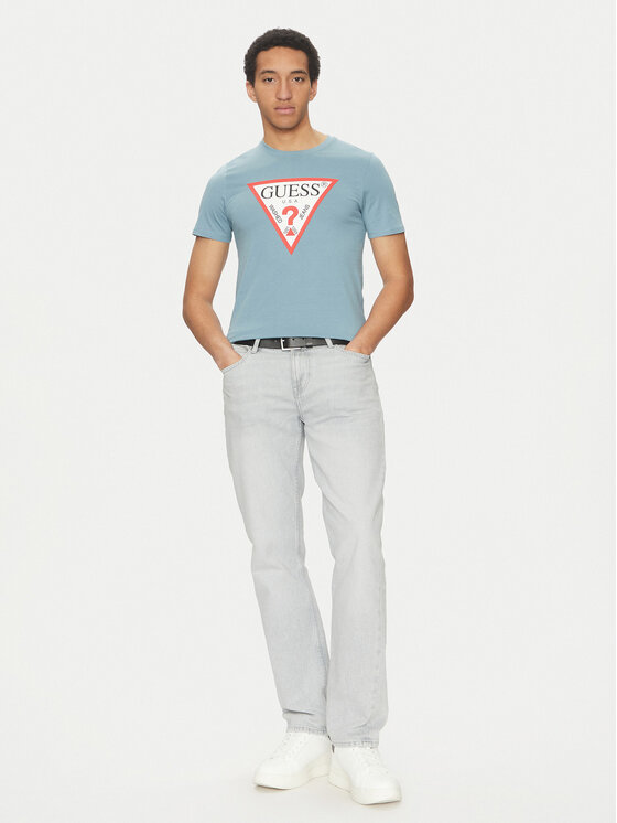 Guess Guess Tričko M2YI71 I3Z14 Modrá Regular Fit