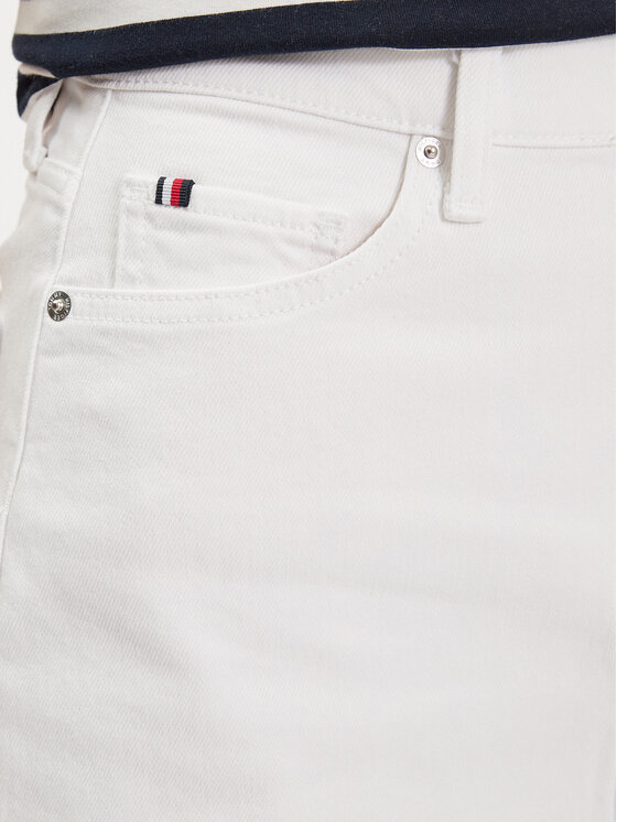 Tommy Hilfiger Tommy Hilfiger Gonna di jeans WW0WW41341 Bianco Regular Fit