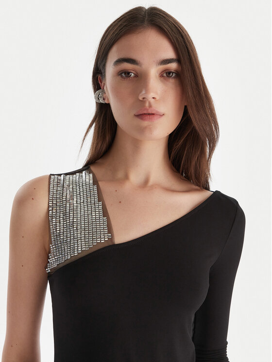 Patrizia Pepe Patrizia Pepe Боди 2M4504/338-J4R0 Черен Slim Fit