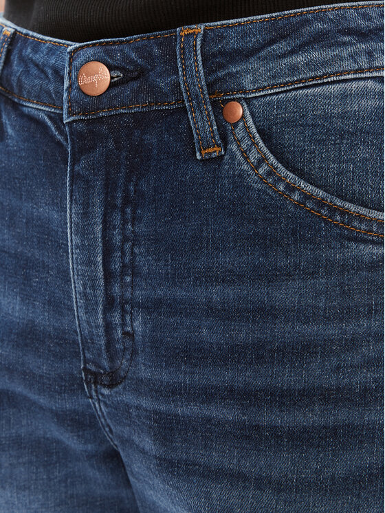 Wrangler Wrangler Pantaloni scurți de blugi Cowboy 112351042 Albastru Relaxed Fit