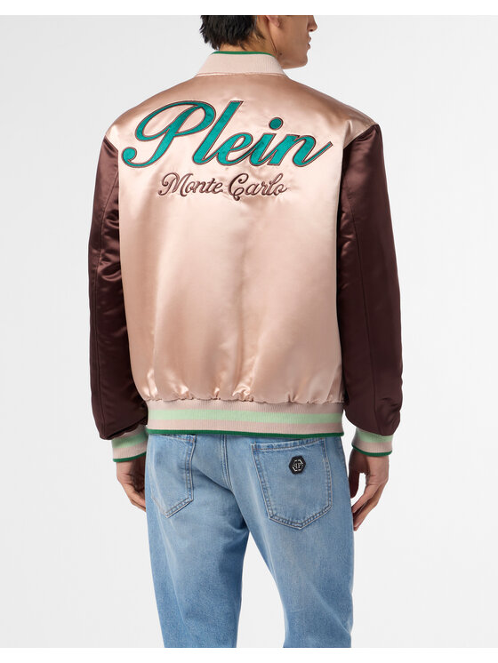 PHILIPP PLEIN PHILIPP PLEIN Kurtka bomber 29812 Beżowy Regular Fit