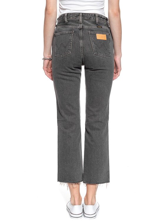 Wrangler Wrangler Jeans RETRO STRAIGHT CROP Grigio Straight Fit