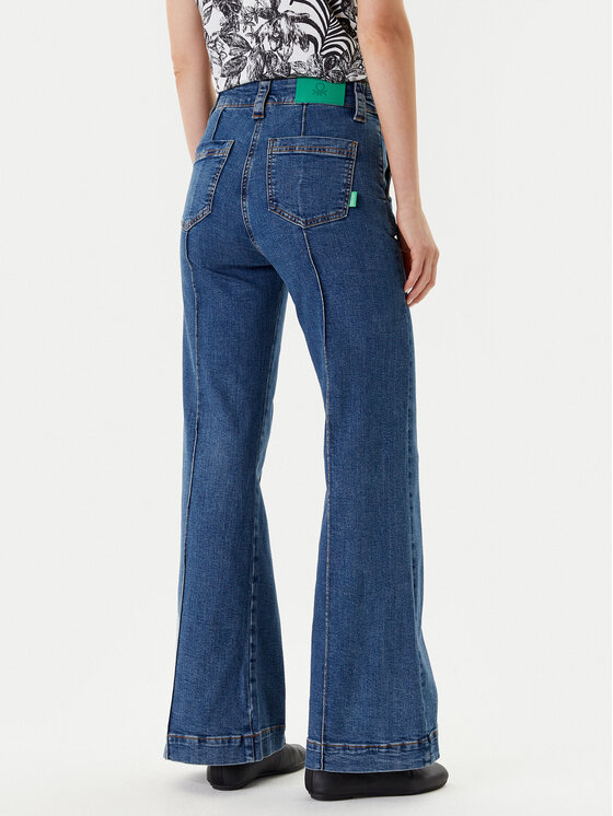 United Colors Of Benetton United Colors Of Benetton Jeans hlače 4W8CDE02F Modra Flare Fit