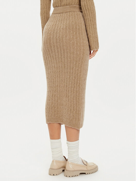 Liu Jo Liu Jo Spódnica midi WF4391 MA43P Beżowy Regular Fit