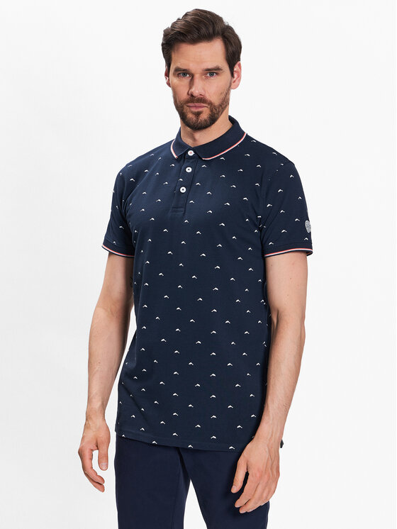 INDICODE Polokošeľa Dolphin 40-948 Tmavomodrá Regular Fit