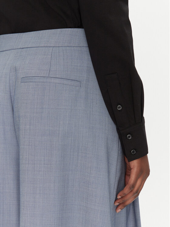 BOSS BOSS Spodnie palazzo Tetosa1 50545699 Niebieski Wide Leg