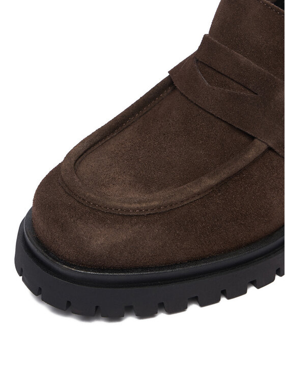 Badura Badura Loafersy GATE-25820LM Tmavě hnědá