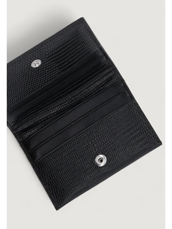 Calvin Klein Calvin Klein Πορτοφόλι LZRD EMBSSD LTHR 6CC Μαύρο