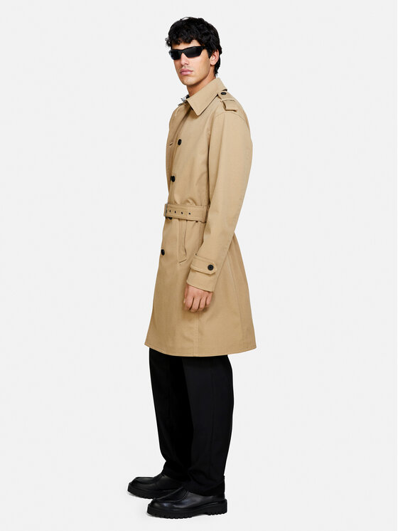 Sisley Sisley Trench 21ZHSN02Z Beige Regular Fit