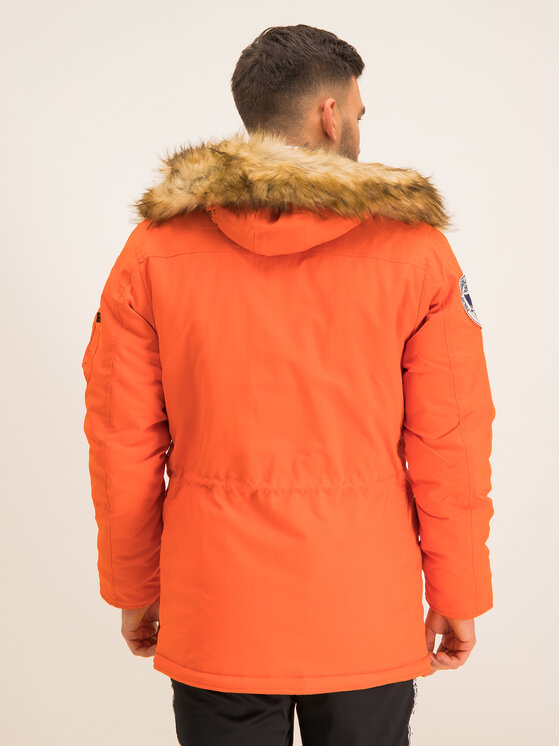 Alpha Industries Alpha Industries Kurtka zimowa Polar 123144 Pomarańczowy Regular Fit