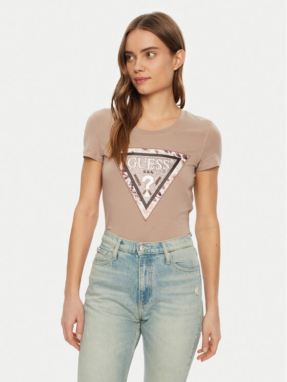 Guess Guess Tricou W5RI22 J1314 Maro Regular Fit