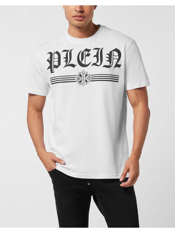 PHILIPP PLEIN PHILIPP PLEIN T-Shirt 26237 Biały Regular Fit