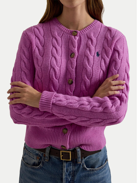 Polo Ralph Lauren Polo Ralph Lauren Kardigan 211972104510 Ružičasta Slim Fit