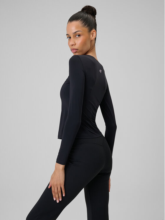 4F 4F Koszulka techniczna SOLAR PUNK Czarny Slim Fit