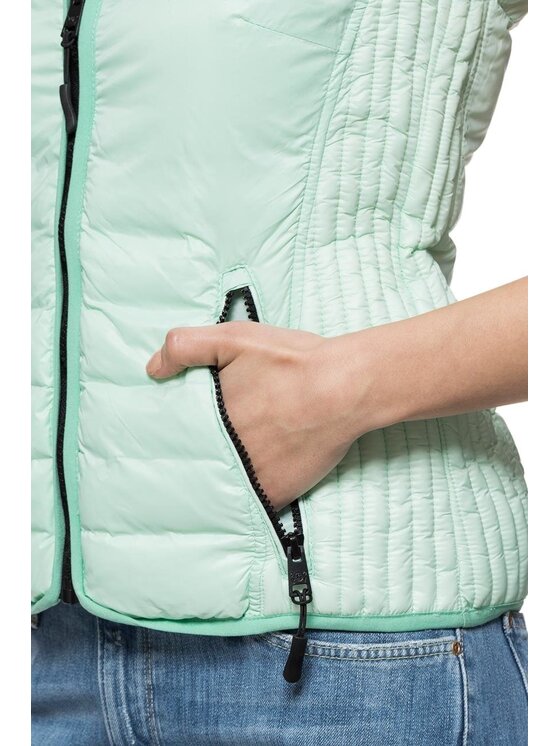 Tom Tailor Tom Tailor Smanicato TOM TAILOR LIGHT DOWN VEST Verde Slim Fit