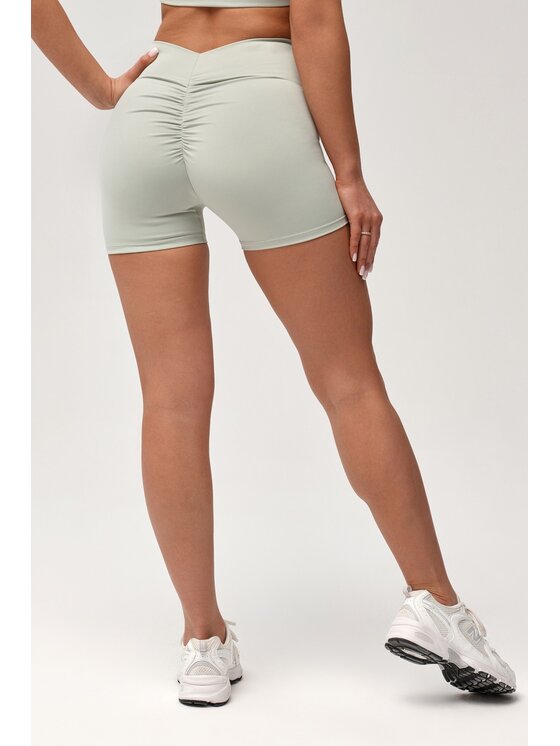 ROUGH RADICAL ROUGH RADICAL Pantaloncini sportivi ZOYA PUSH-UP SHORTS Verde chiaro Slim Fit