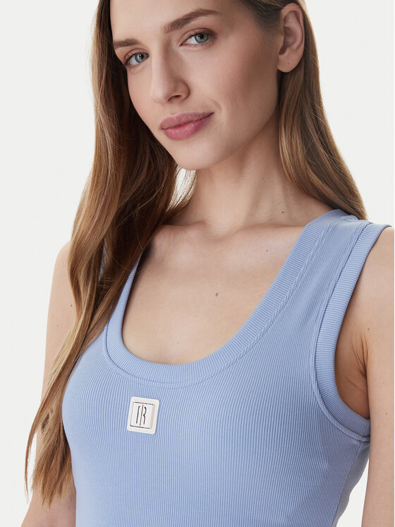 Fracomina Fracomina Top FP26ST2001J40101 Celeste Slim Fit