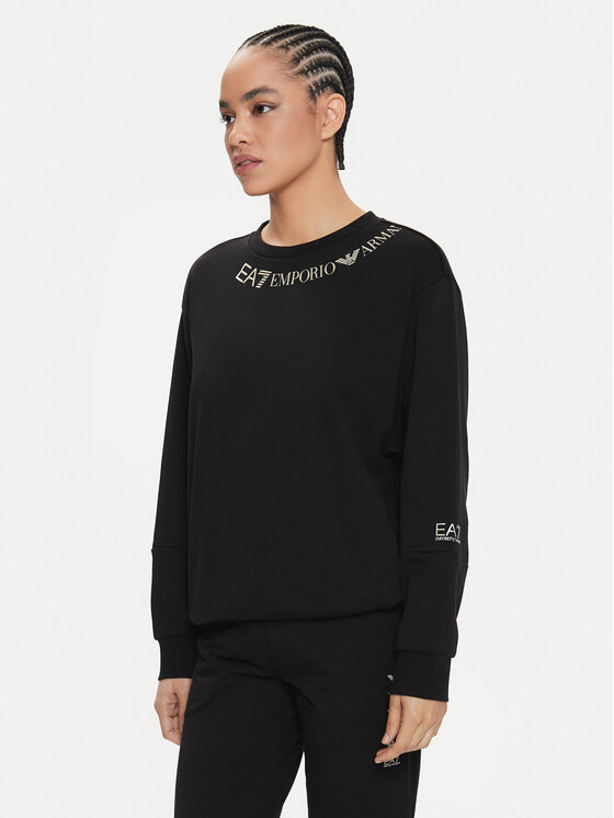 EA7 Emporio Armani Mikina 3DTM02 TJSYZ 0200 Čierna Regular Fit
