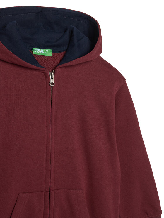 United Colors Of Benetton United Colors Of Benetton Sweatshirt 32N4C505B Dunkelrot Regular Fit
