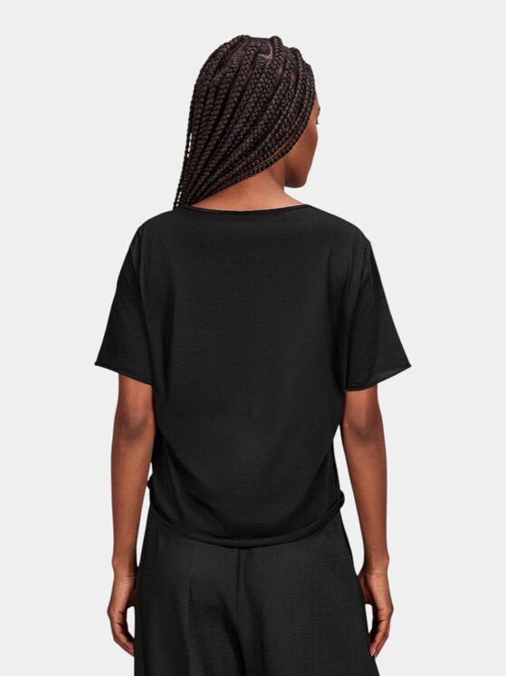 MADE BY SOCIETY MADE BY SOCIETY T-Shirt Tricou OCULAR - T27896 Czarny Basic Fit