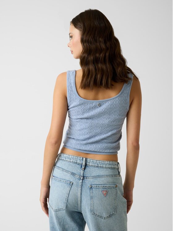 Guess Guess Top 183082 Niebieski Classic Fit