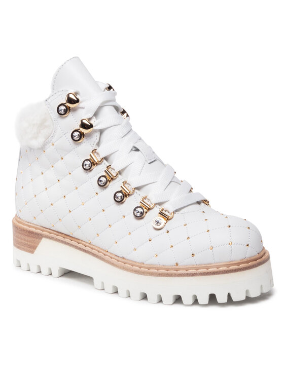 Le Silla Le Silla Туристически oбувки St. Moritz 7512M040M1MMCHI200 Бял