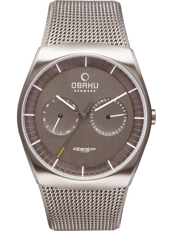 Obaku Obaku Zegarek V176GMTJMJ Srebrny