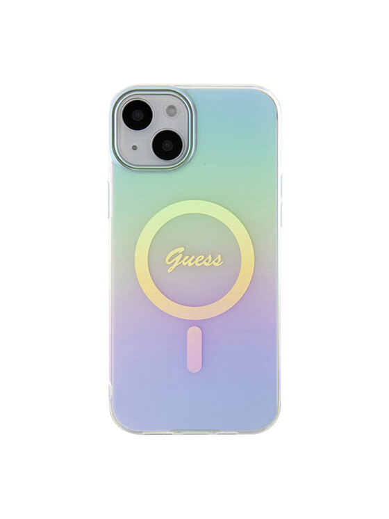 Guess Guess Etui na telefon iPhone 15 Plus Niebieski