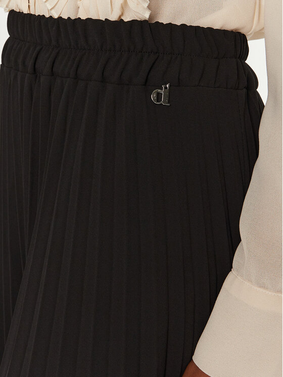 Dixie Dixie Plesirana suknja G319K017A Crna Regular Fit