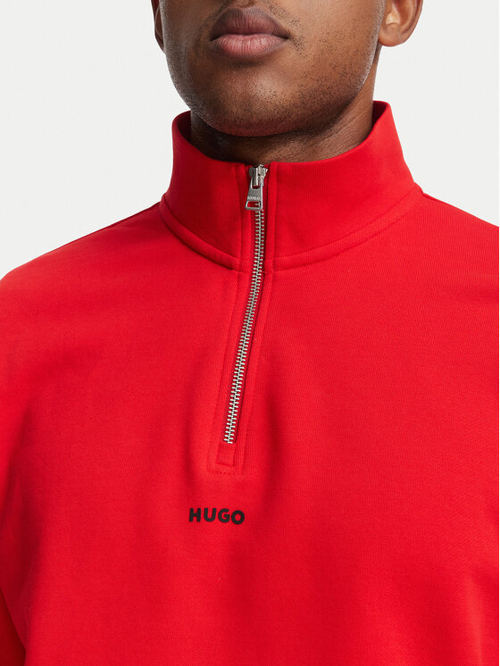 HUGO HUGO Pulóver Durty244 50525881 Piros Relaxed Fit