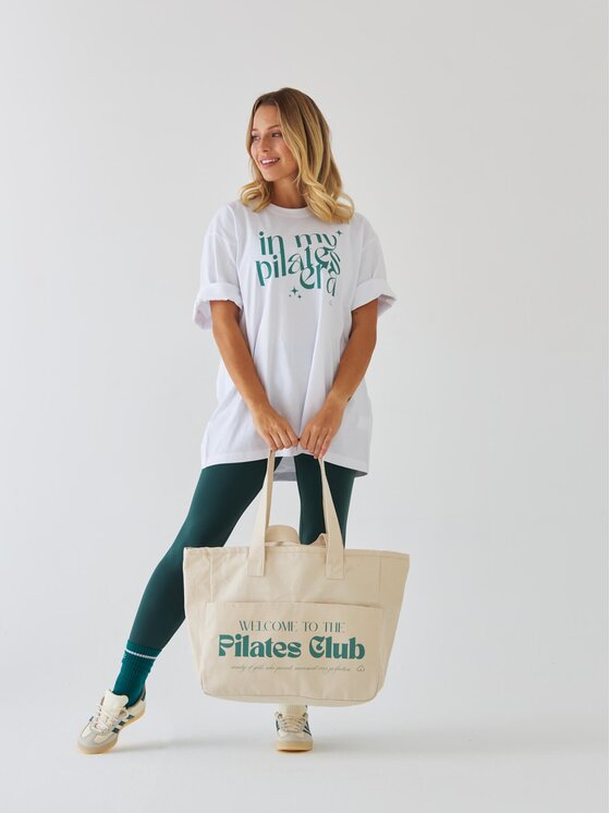 BeShaped BeShaped Torba na zakupy Welcome to the Pilates Club Zielony