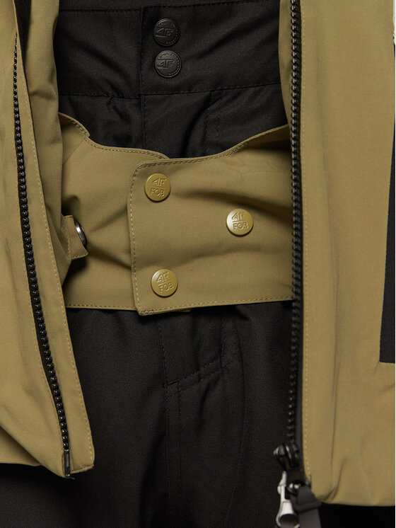 4F 4F Snowboardjacke H4Z22-KUMS003 Grün Regular Fit