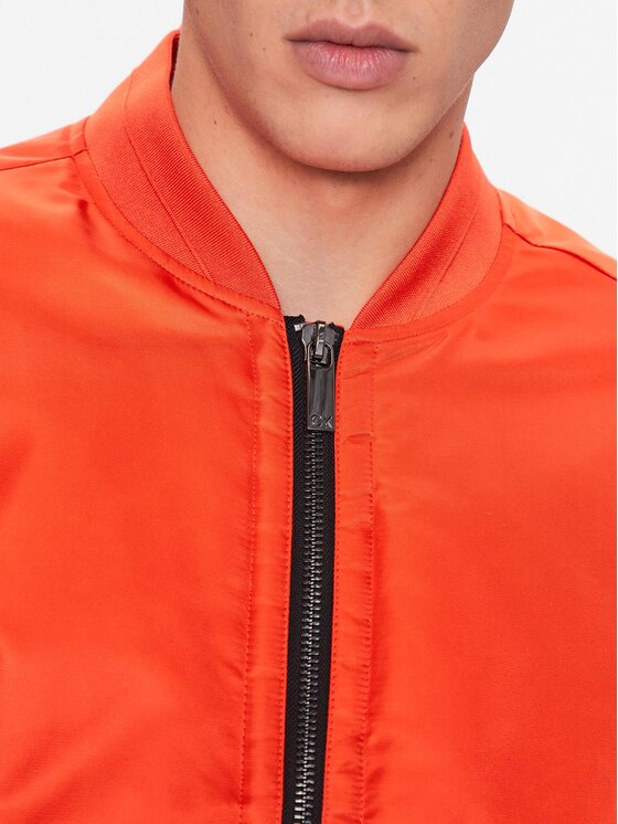 Calvin Klein Calvin Klein Kurtka bomber Hero K10K109907 Pomarańczowy Regular Fit