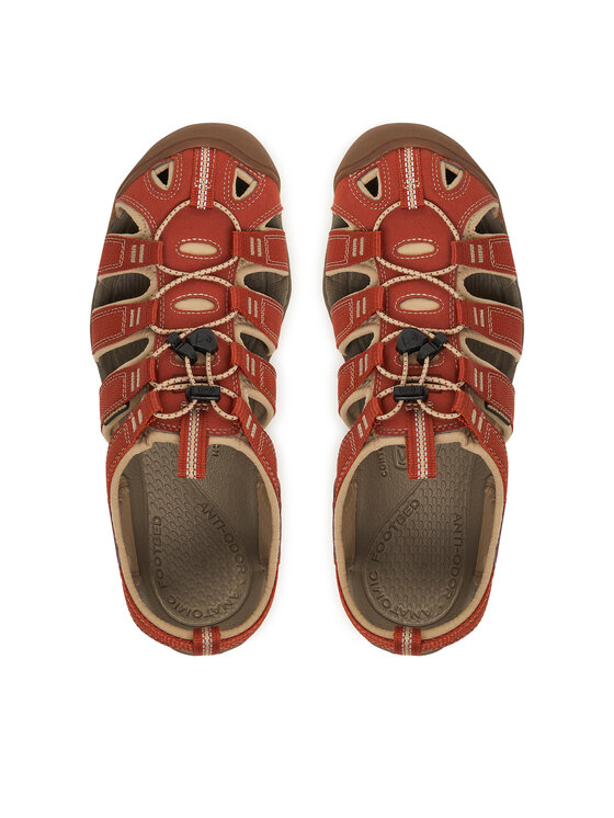 Keen Keen Sandali CLEARWATER CNX BURNT BRICK/SAFAR 1032516 Rjava