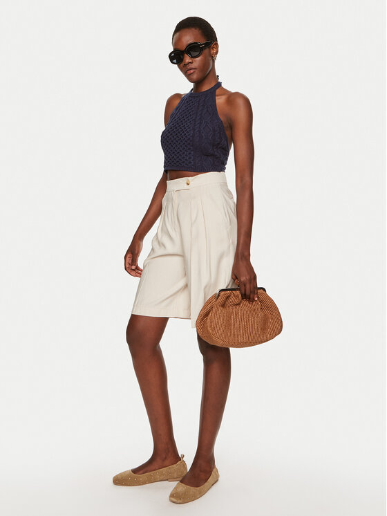 STAUD STAUD Blúz Lori R24P3136CA Sötétkék Regular Fit