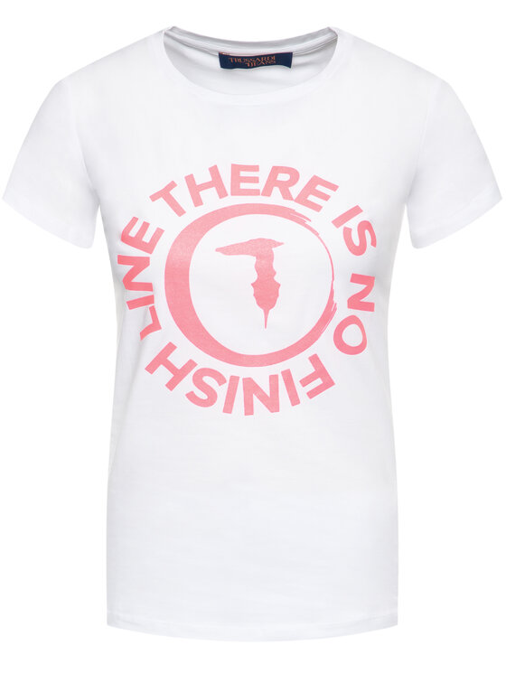 Trussardi Trussardi T-shirt 56T00382 Bijela Slim Fit