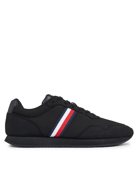 Sneakers Tommy Hilfiger Lo Runner Mix FM0FM04958 Negru