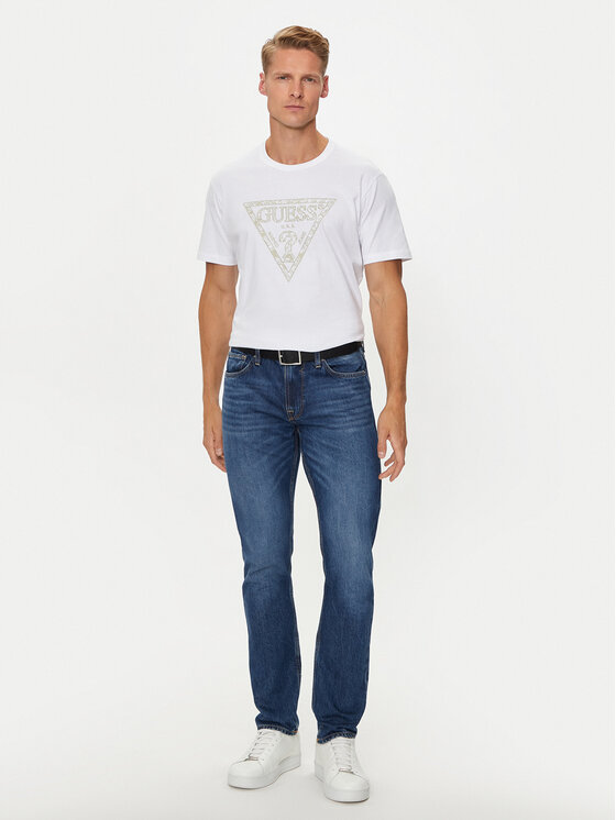 Guess Guess Тишърт M4YI26 K8FQ4 Бял Reglan Fit