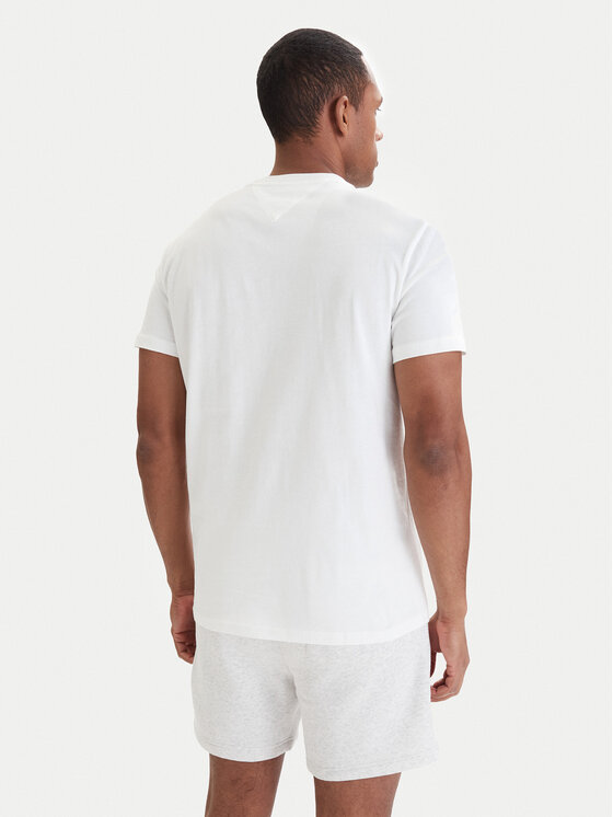 Tommy Jeans Tommy Jeans Tricou DM0DM22539 Alb Regular Fit