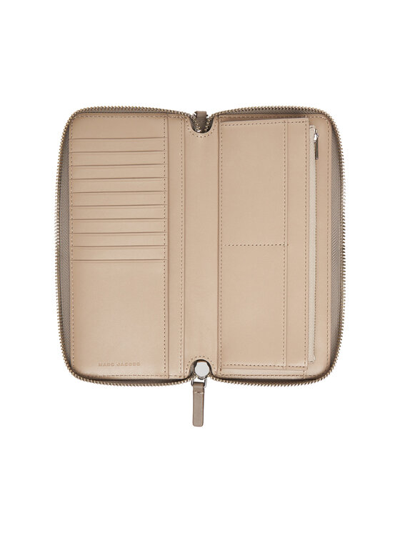 Marc Jacobs Marc Jacobs Портфейл The Covered J Marc Continental 2P4SMP013S02 Сив