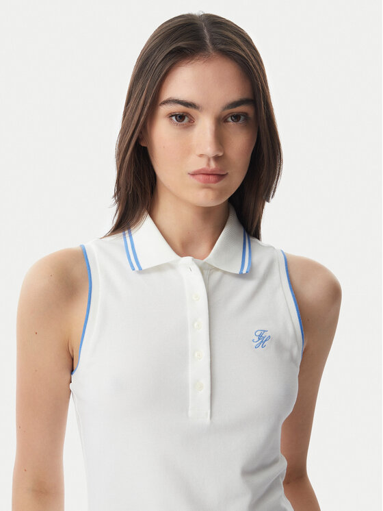 Tommy Hilfiger Tommy Hilfiger Polo 1985 WW0WW49561 Λευκό Slim Fit