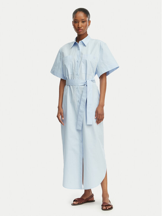 HUGO Rochie tip cămașă Kinime 50559480 Albastru deschis Regular Fit