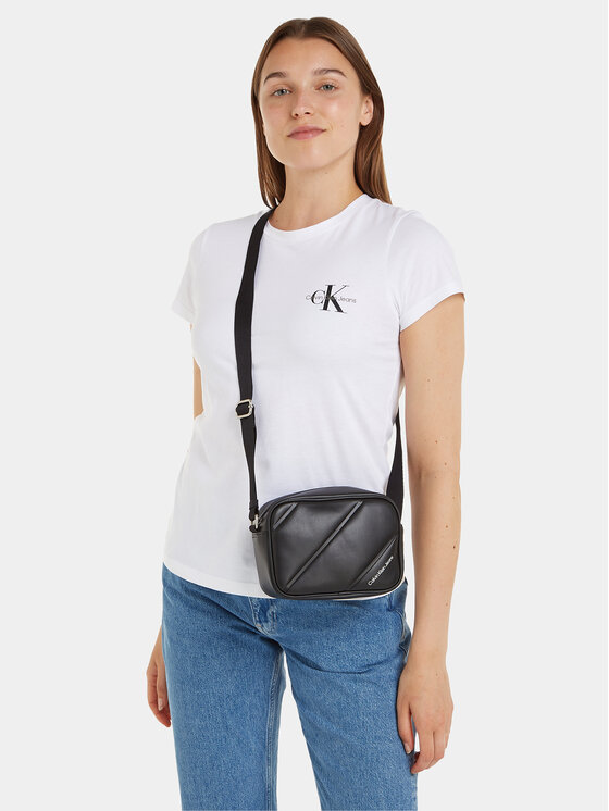 Calvin Klein Jeans Calvin Klein Jeans Rankinė Quilted Camerabag18 K60K611821 Juoda